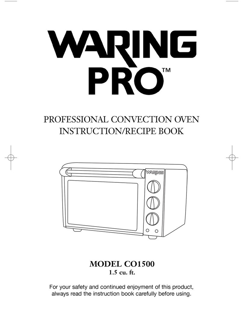Waring CO1500 Instruction/recipe booklet