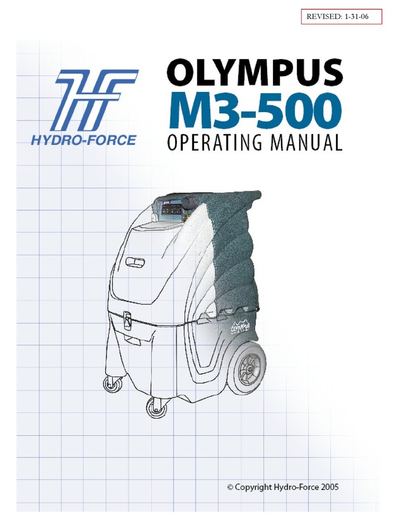 Hydro-Force Olympus M3-500 operating manual