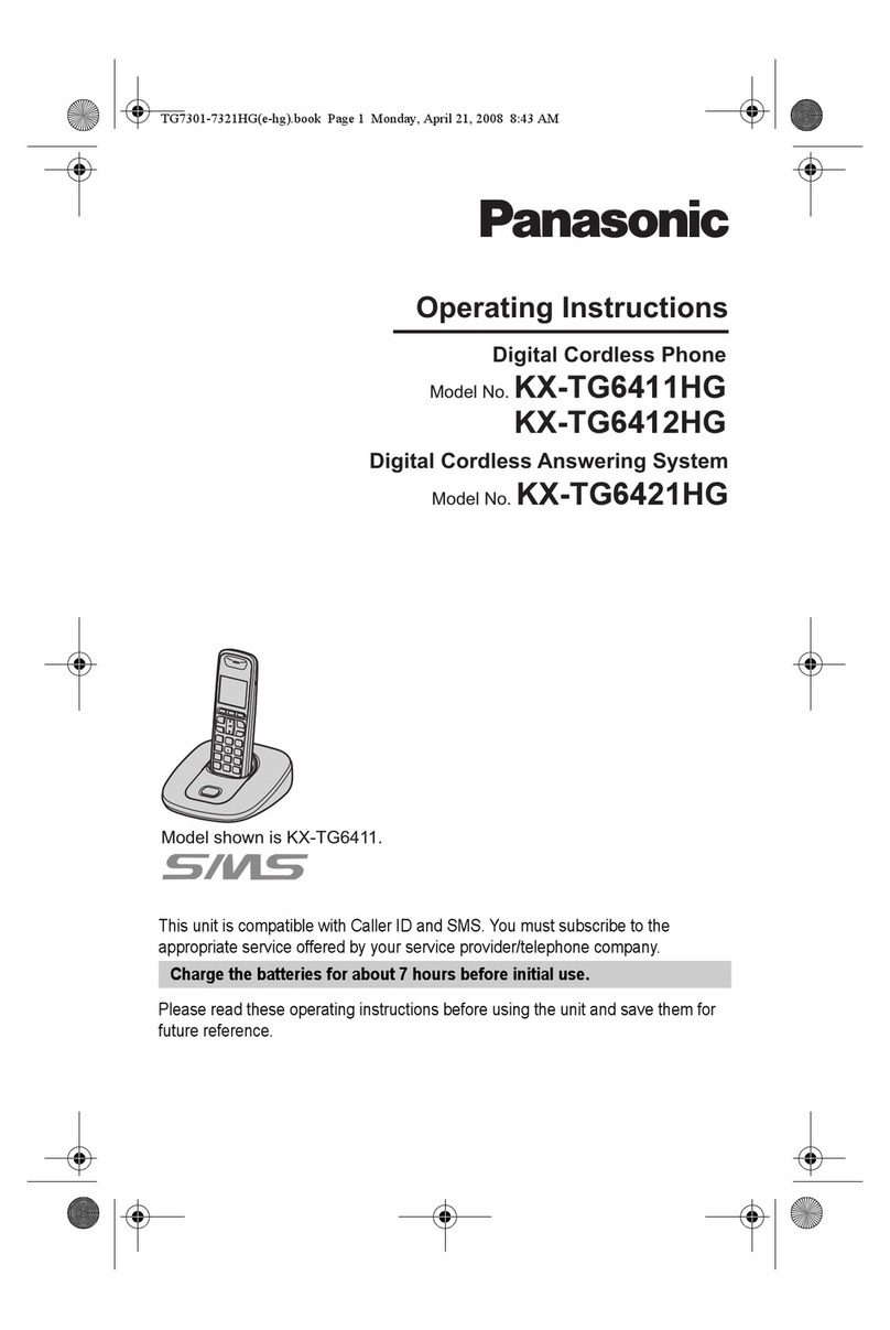 Panasonic KX-TG6411HG User manual