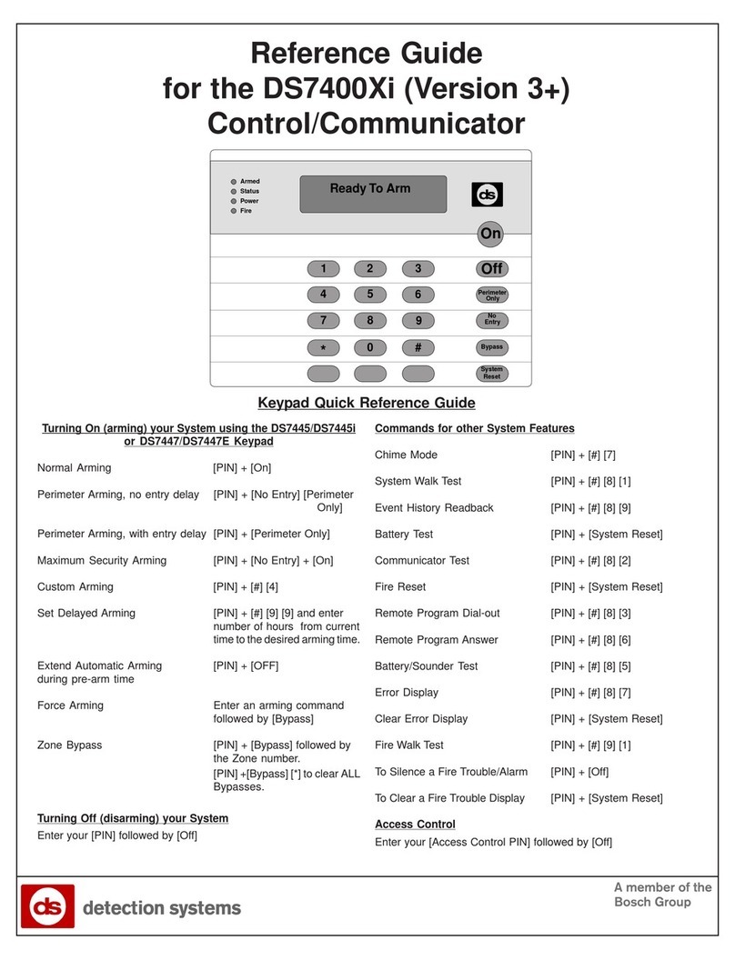 Detection Systems DS7400Xi reference guide
