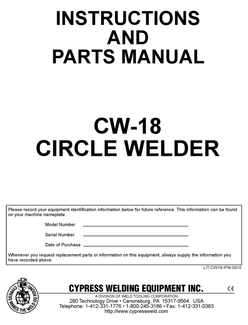 Cypress CW-18 Instructions and parts manual