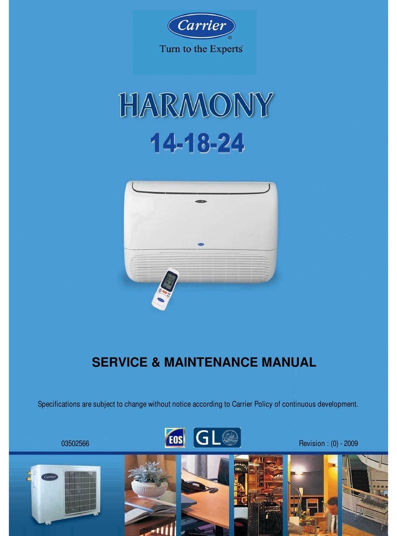 Carrier Harmony 53VMC18A-H Installation and user guide