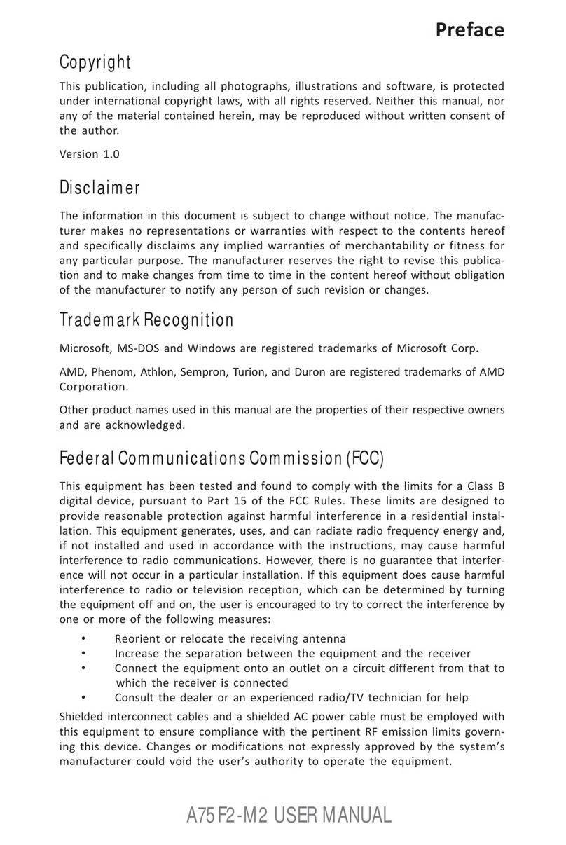ECS A75F2-M2 User manual