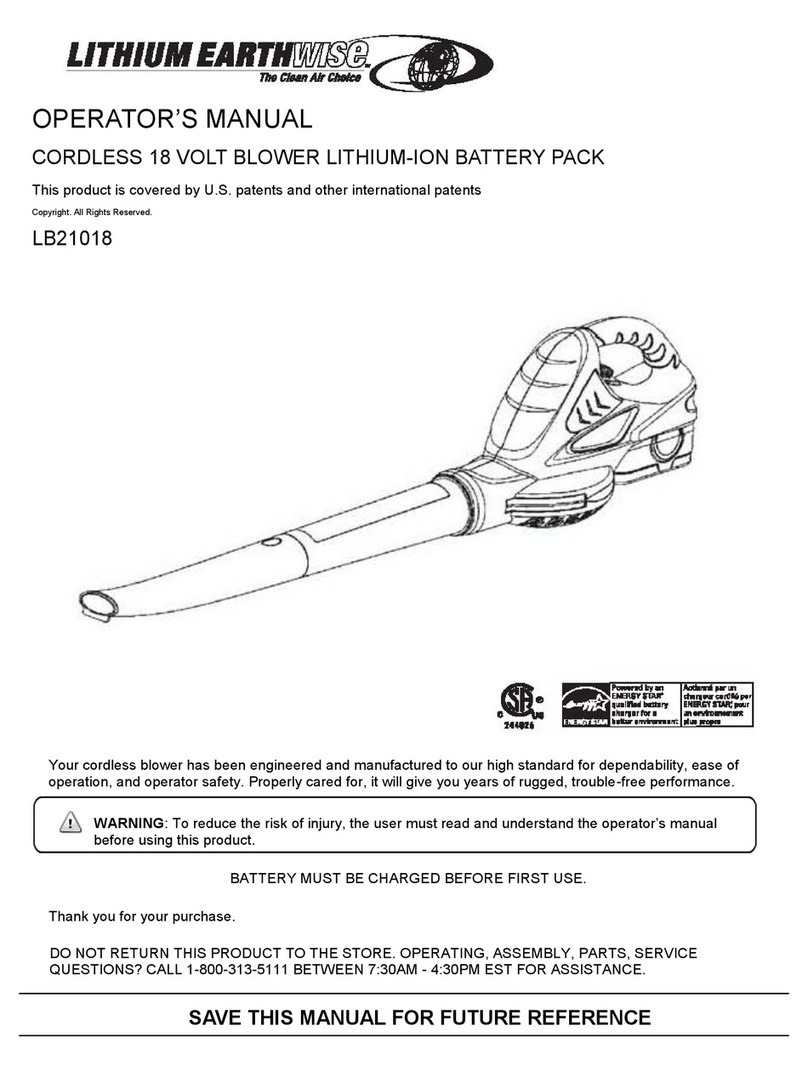EarthWise LB21018 Operator's manual