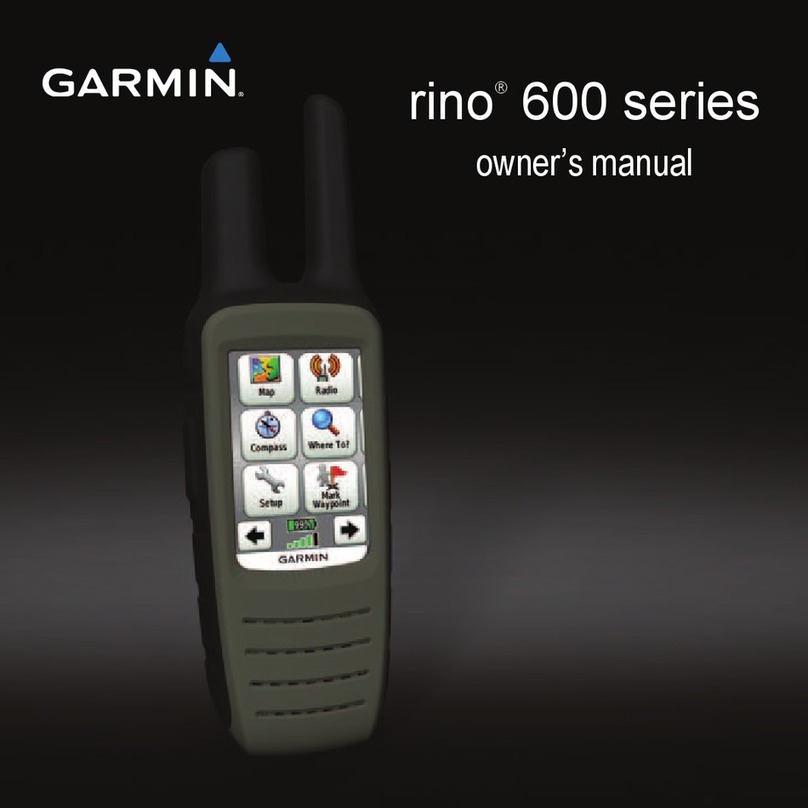 Garmin Rino 600 owner's manual