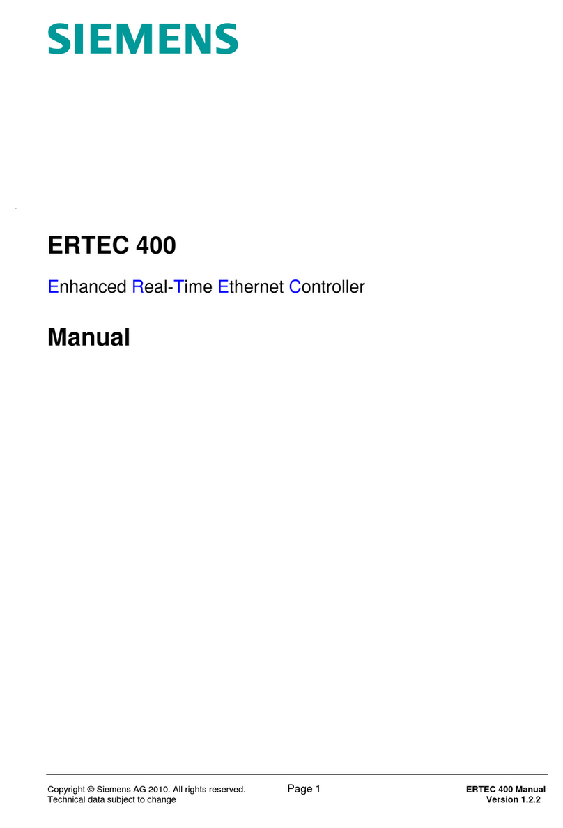 Siemens Ertec 400 User manual