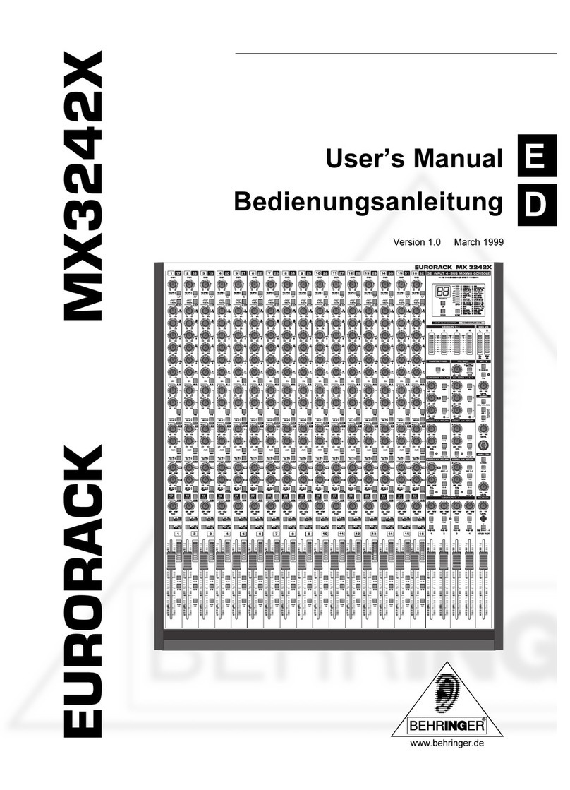 Behringer Eurorack MX3242X user manual
