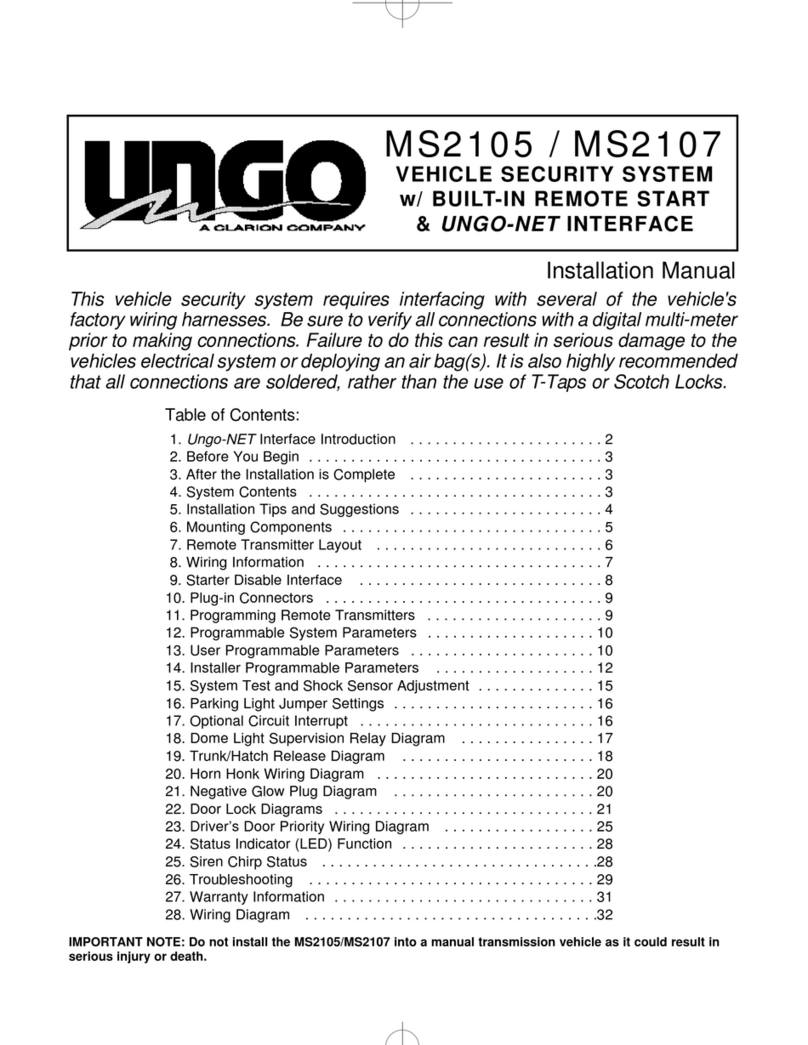 Clarion UNGO MS2105 installation manual