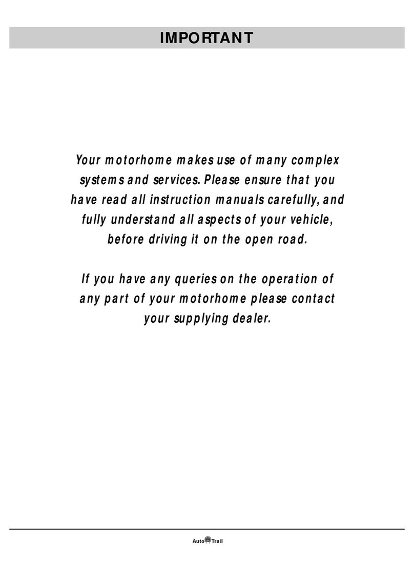 Auto-Trail Motorhome User manual