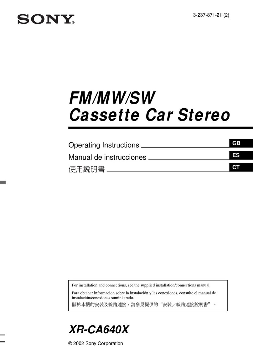 Sony XR-CA640X User manual