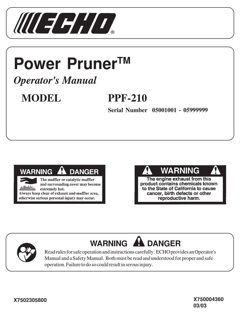 Echo PPF-210 Operator's manual
