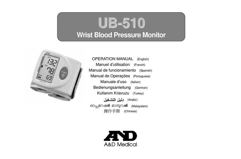 A&D UB-510 User manual