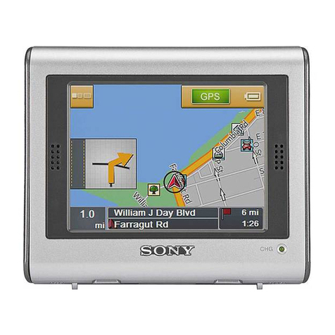 Sony NV-U70 - NAV-U Portable GPS Navigator User manual