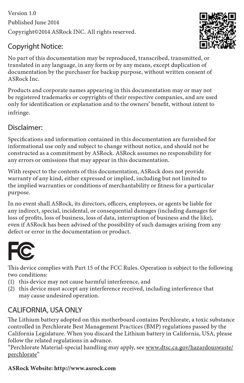 ASROCK Z97M-ITX/ac User manual