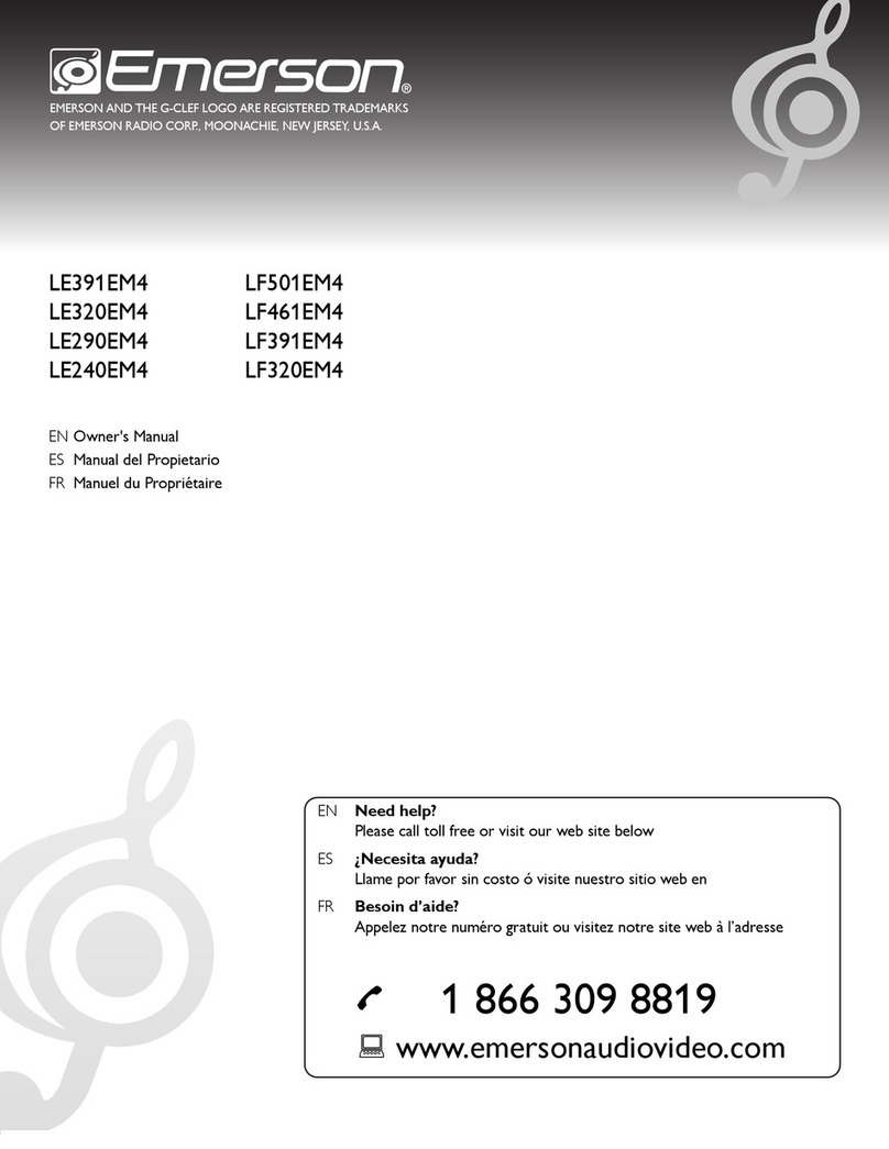 Emerson LE391EM4 User manual