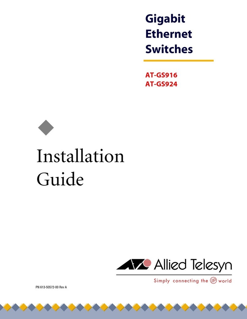 Allied Telesis AT-GS916 User manual Allied Telesis AT-GS916 User manual