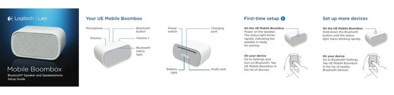 Logitech ue boombox User manual