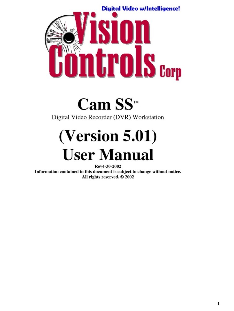 Vision Controls Cam SS Version 5.01 user manual