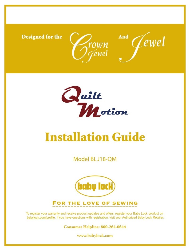 Baby Lock BL J18-QM installation guide