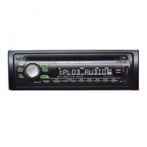 Sony CDX-GT420U User manual