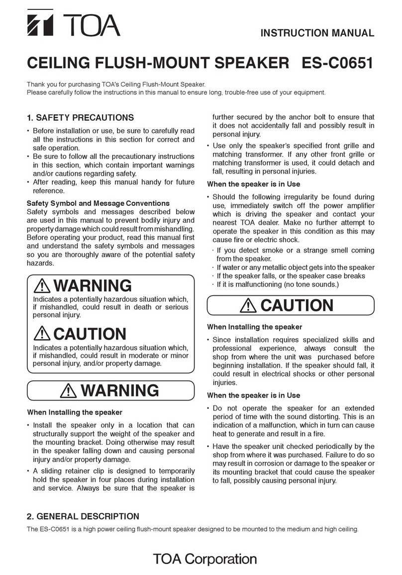Toa ES-C0651 instruction manual