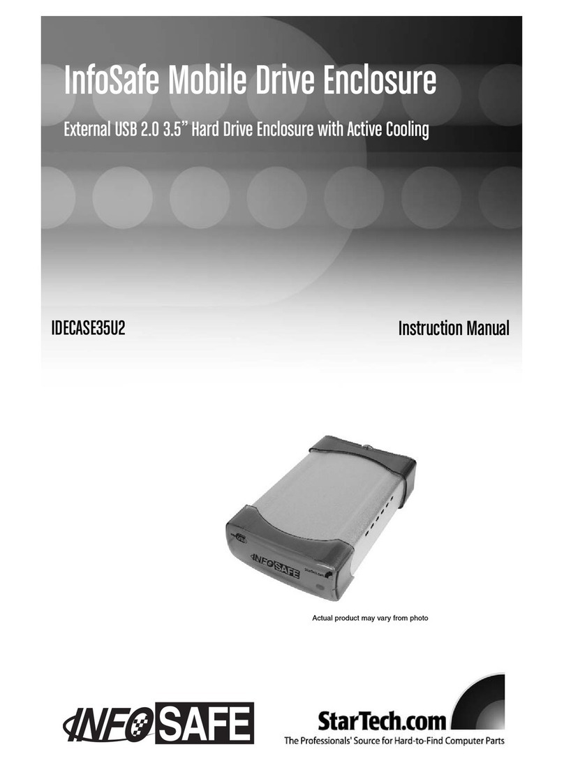 StarTech.com InfoSafe IDECASE35U2 User manual StarTech.com InfoSafe IDECASE35U2 User manual