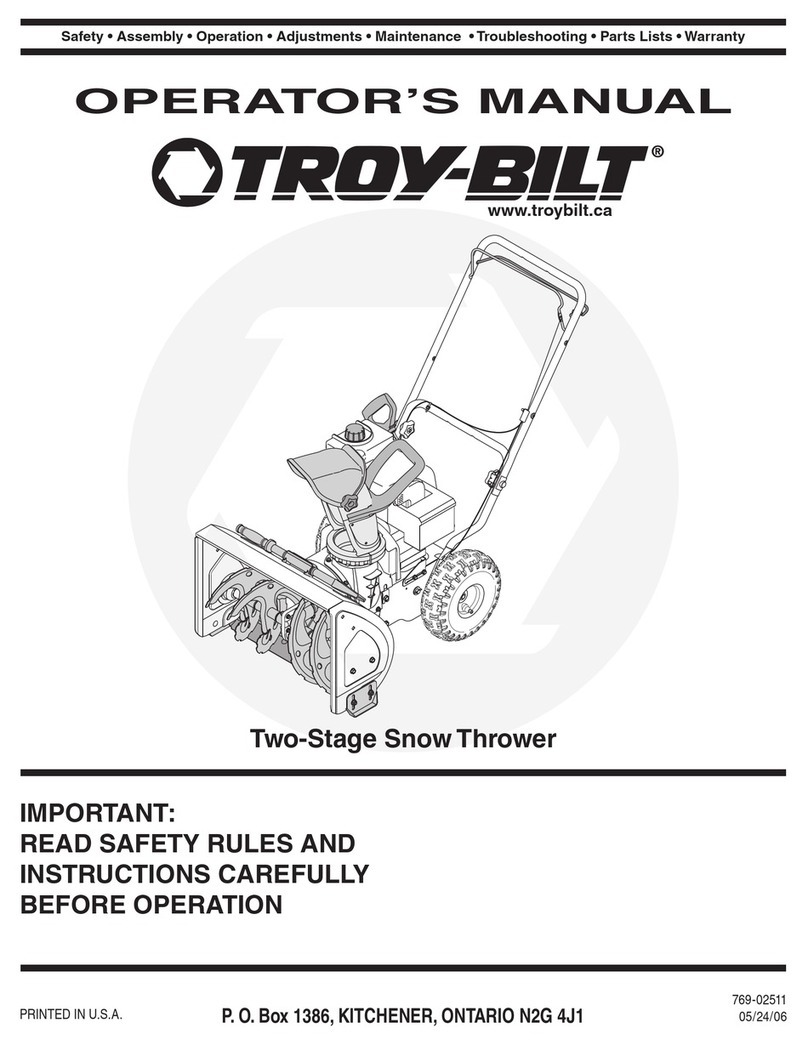 Troy-Bilt Two-Stage User manual