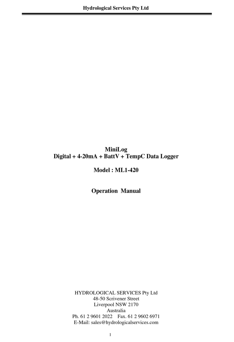 HYDROLOGICAL SERVICES ML1-420 Operation manual
