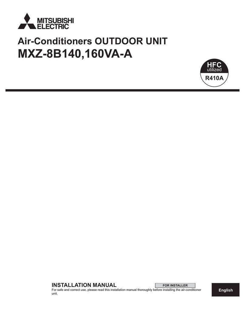Mitsubishi Electric MXZ-8B140 User manual