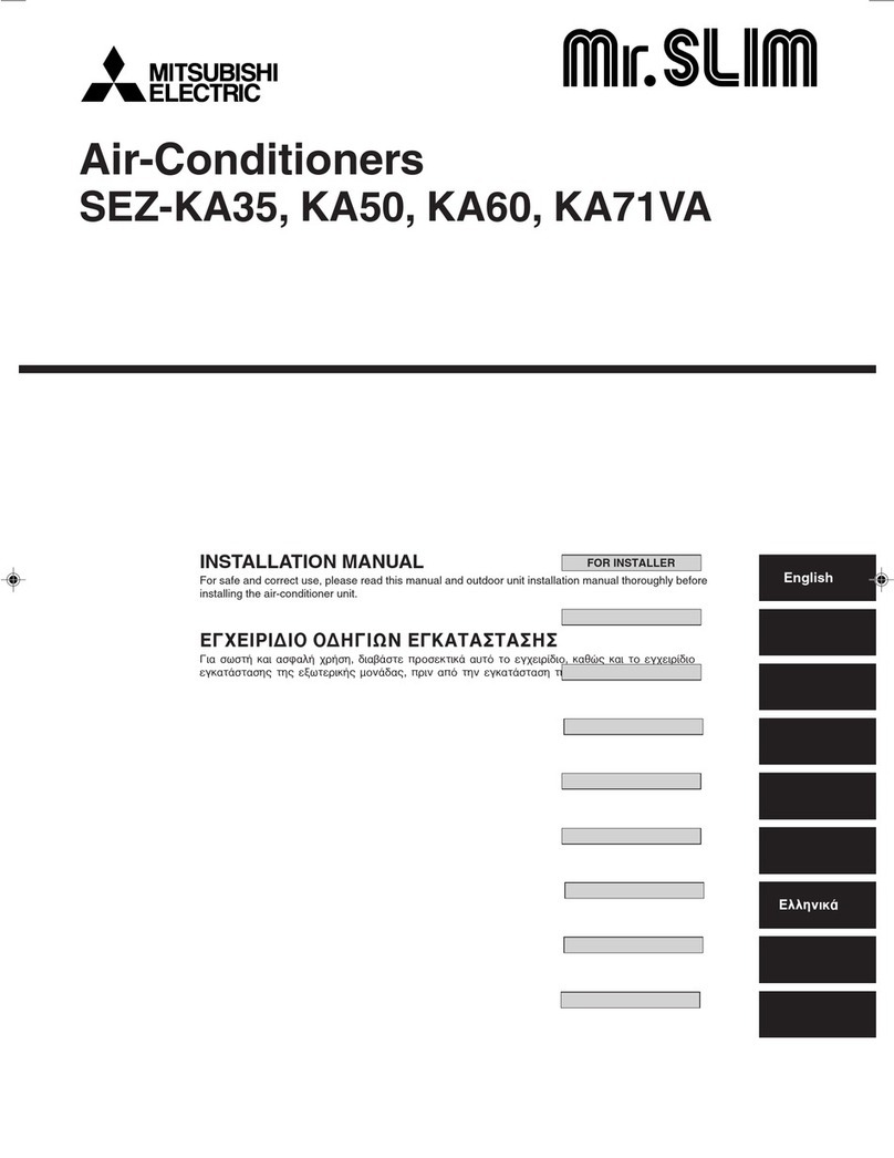 Mitsubishi Electric Mr. Slim SEZ-KA35 User manual
