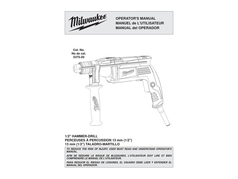 Milwaukee 5375-20 Operator's manual