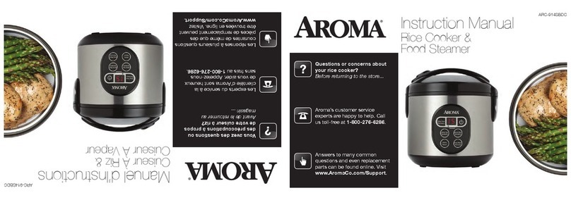Aroma ARC-914SBDC instruction manual