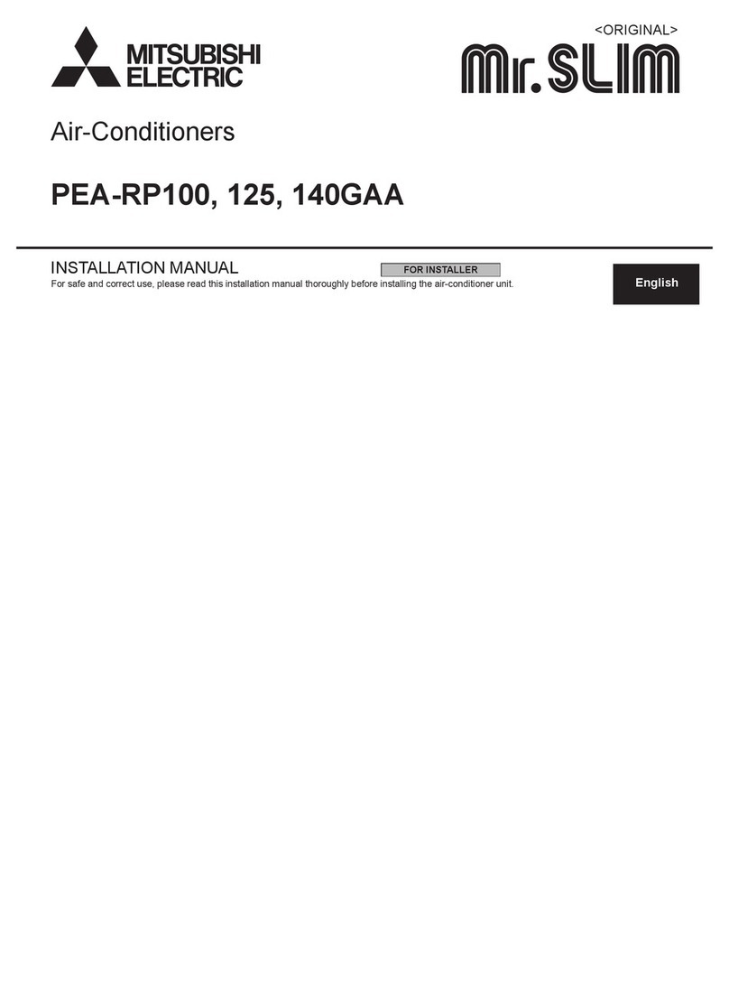 Mitsubishi Electric Mr.Slim PEA-RP100 User manual