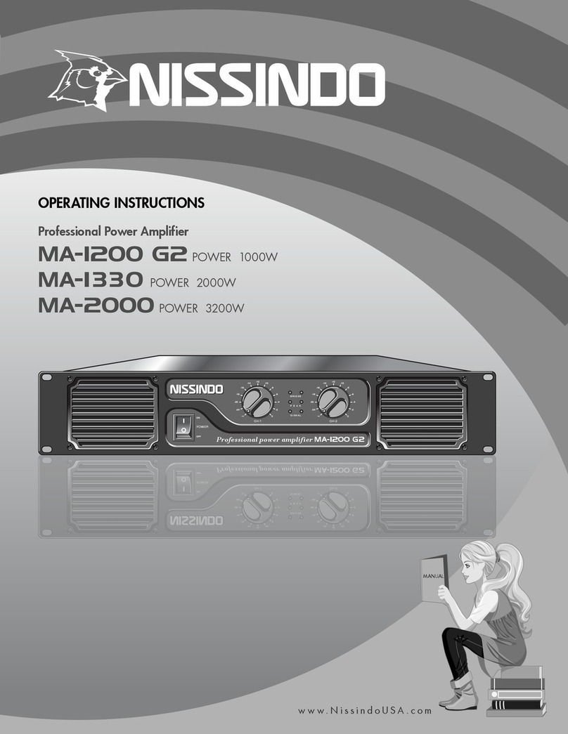 Nissindo MA-1330 POWER User manual