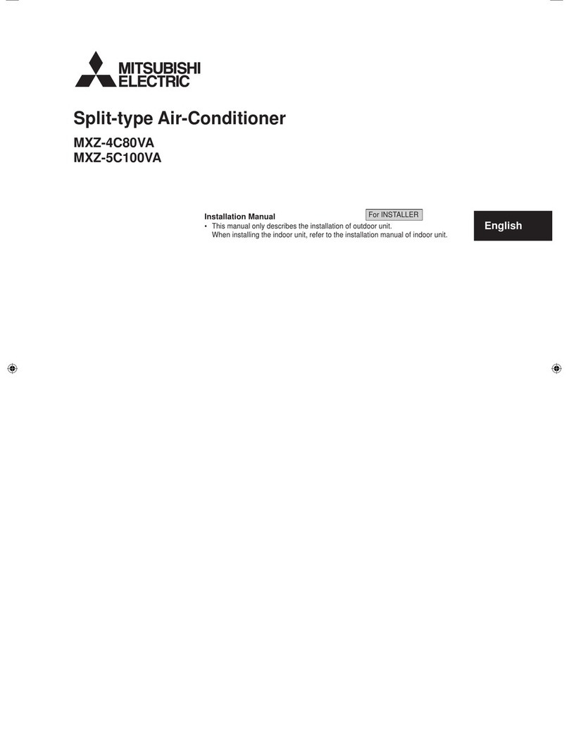 Mitsubishi Electric MXZ-4C80VA User manual