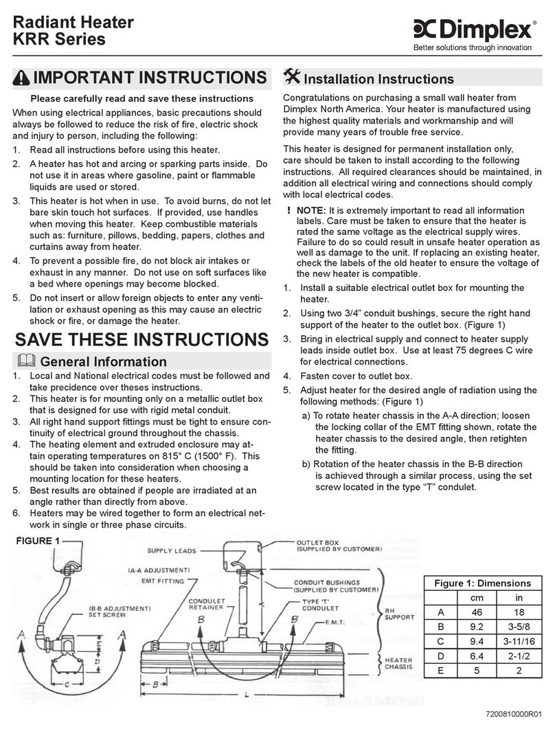 Dimplex KRR Series instructions