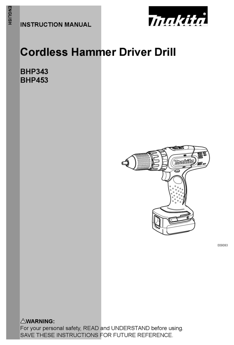 Makita BHP343 User manual Makita BHP343 User manual