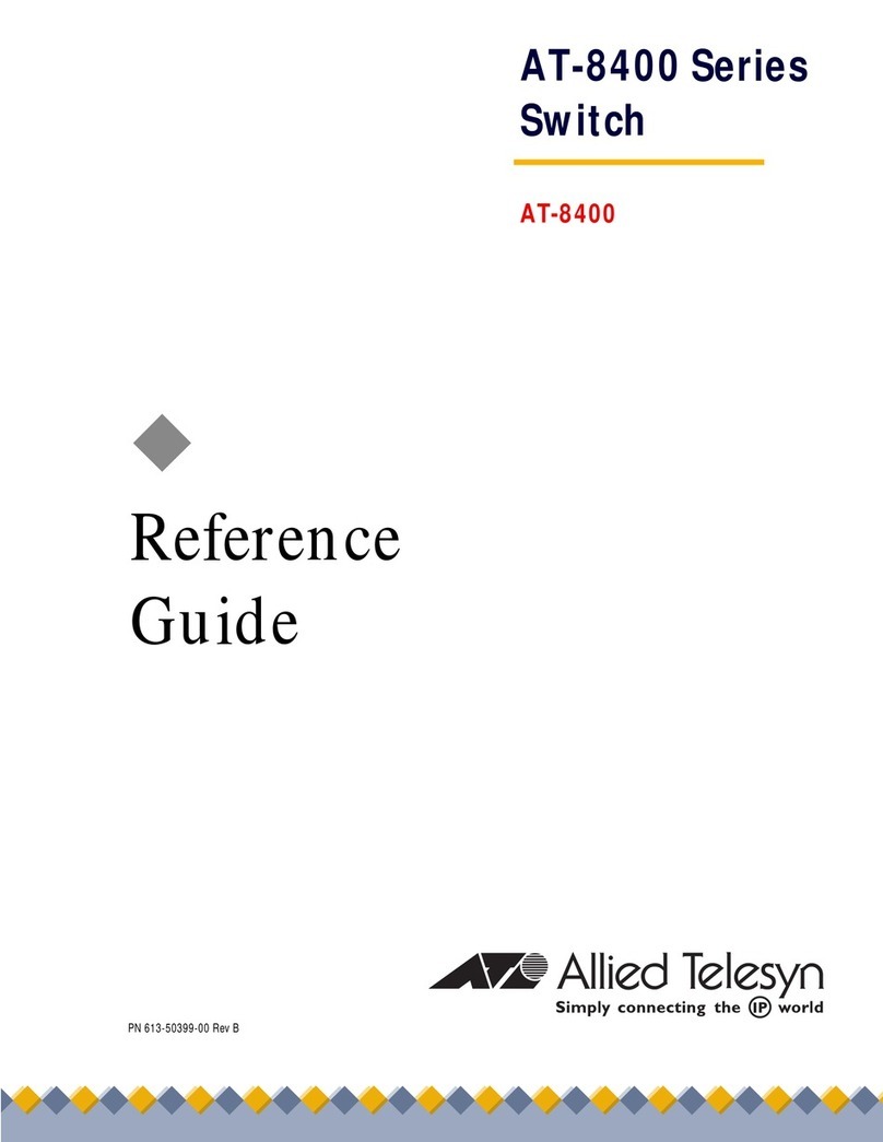 Allied Telesis AT-8400 Series User manual