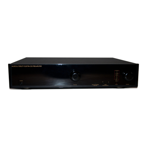 Musical Fidelity Electra E20 User manual
