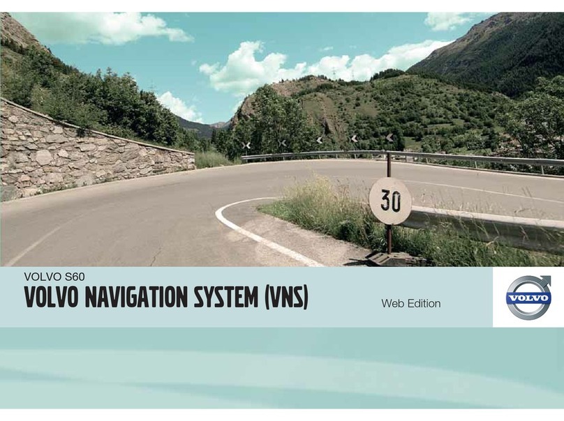Volvo S60 - ANNEXE 931 Navigation system owner's manual