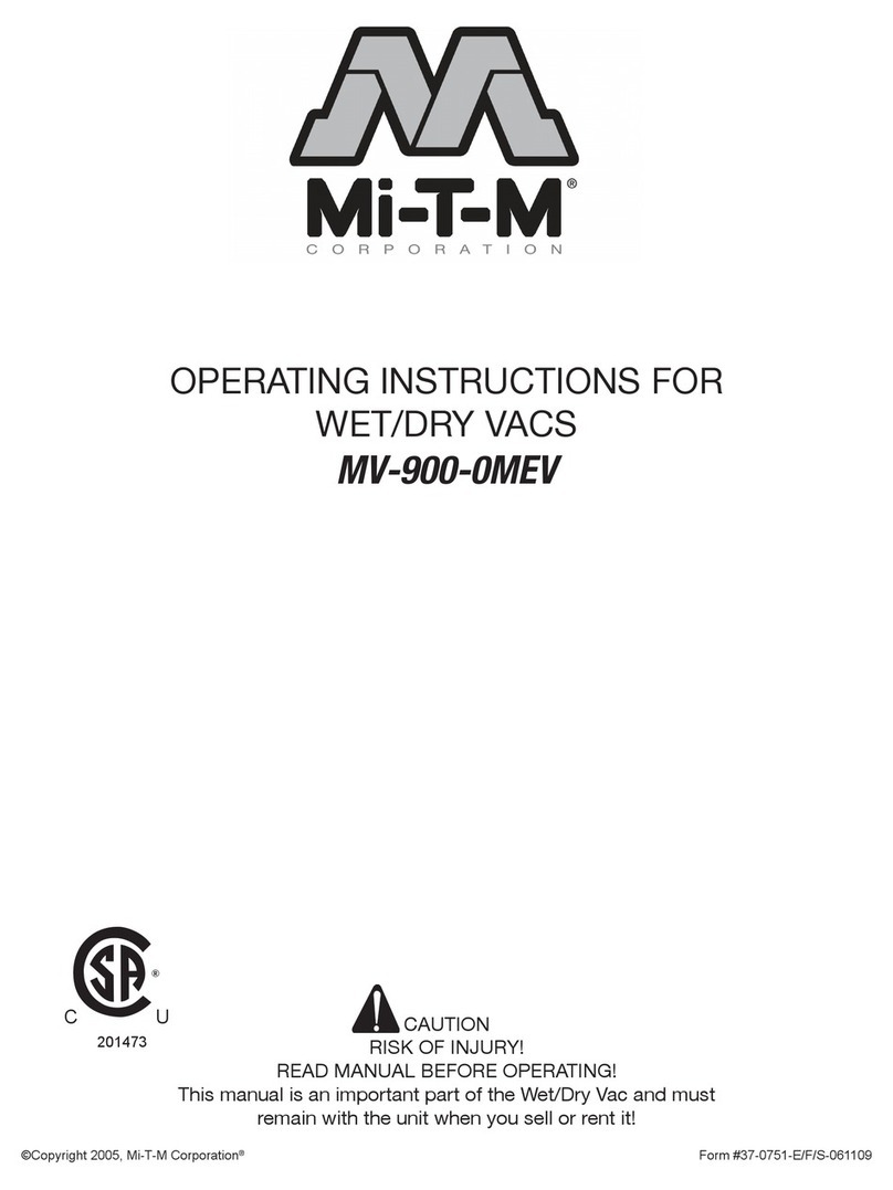 Mi-T-M MV-900-OMEV operating instructions Mi-T-M MV-900-OMEV operating instructions