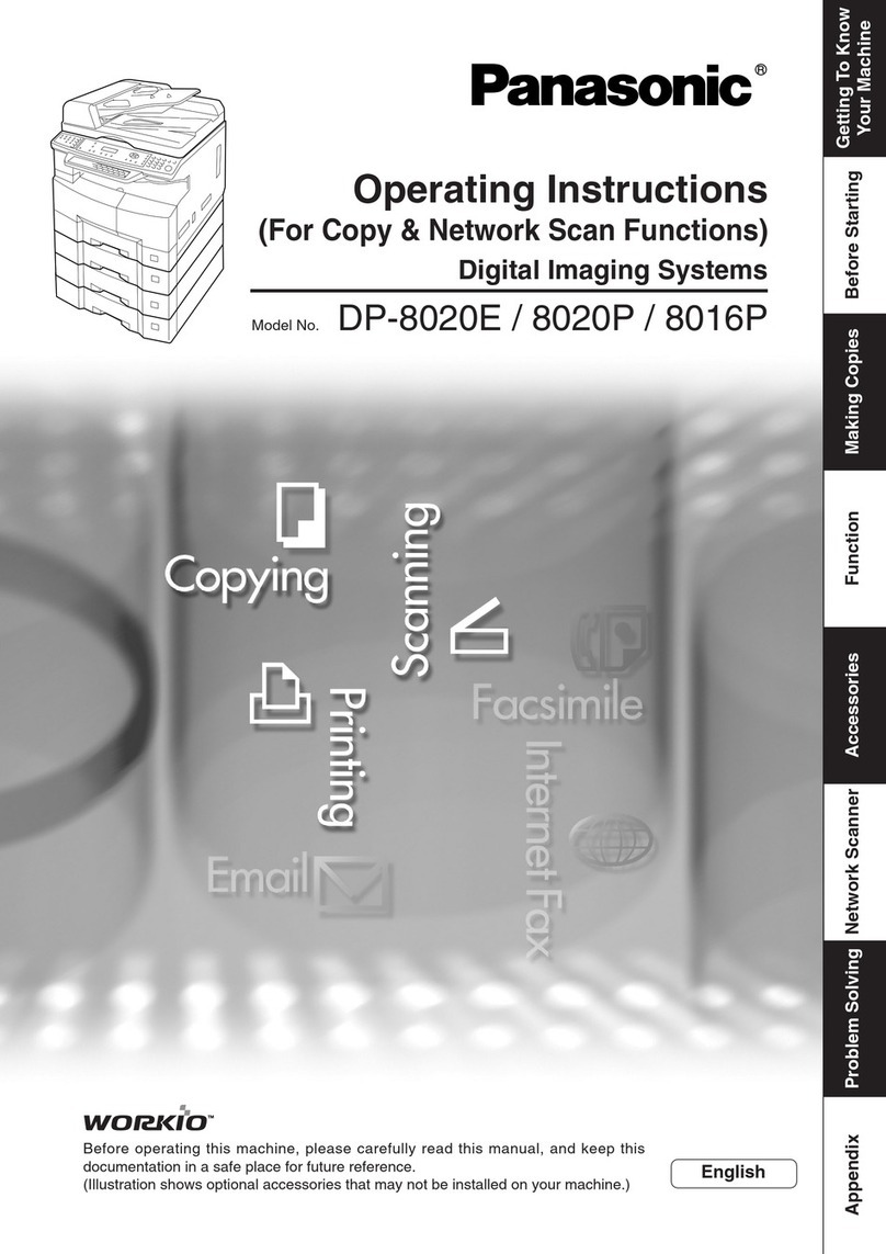 Panasonic DP-80116P User manual
