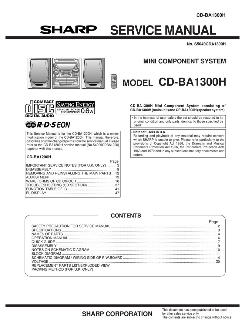 Sharp CD-BA1300H User manual