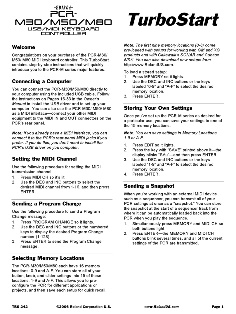 Edirol PCR-M50 User manual