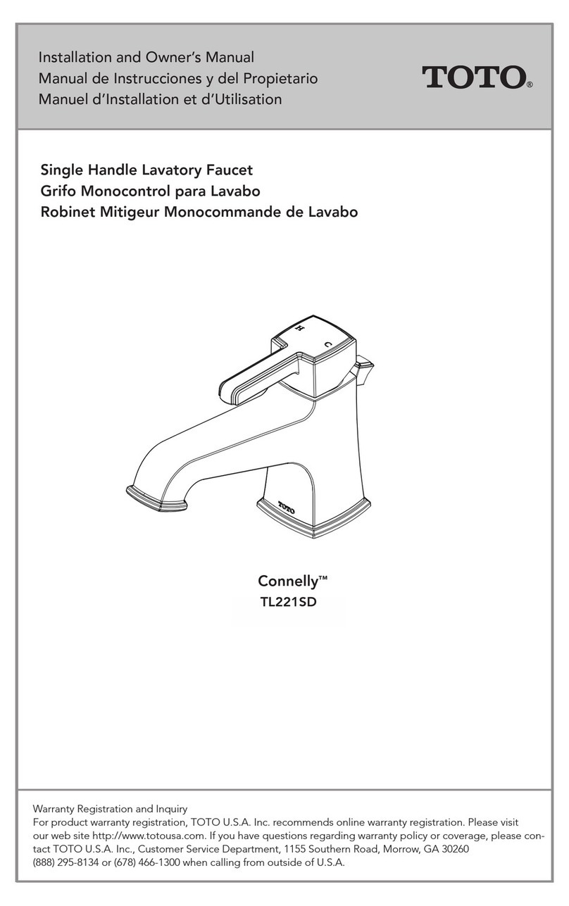 Toto Connelly TL221SD Installation instructions