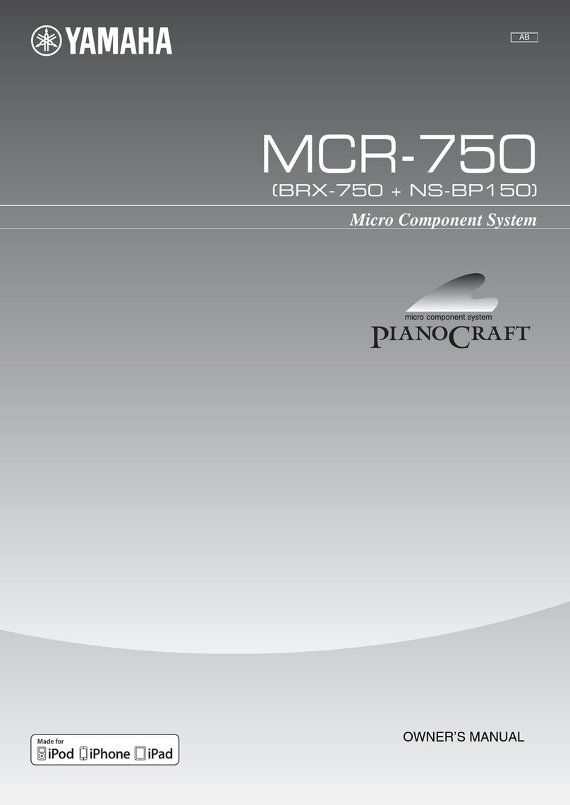 Yamaha PianoCraft MCR-750 User manual