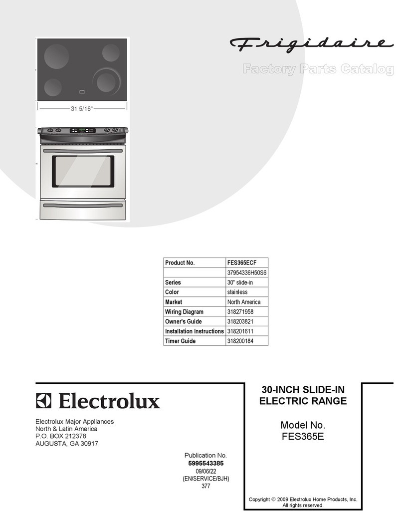 Frigidaire FES365E Instruction Manual