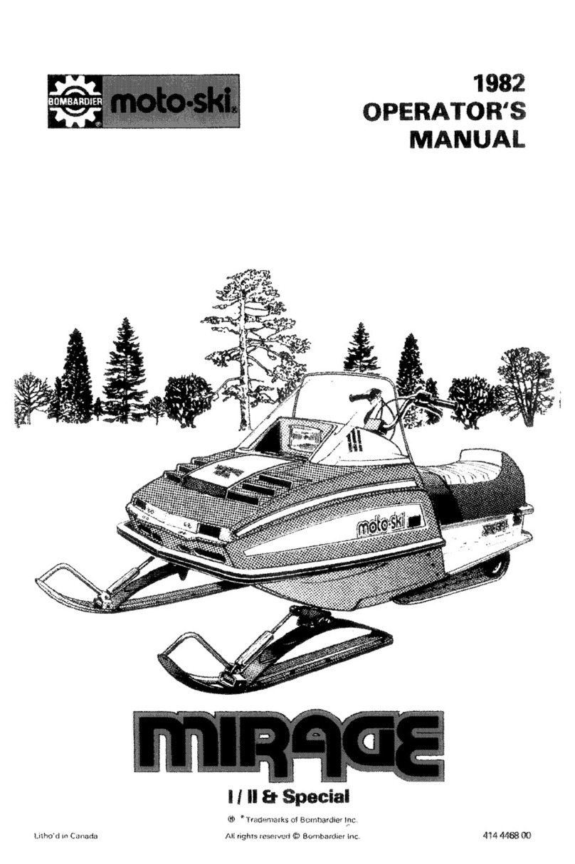 BOMBARDIER Mirage Operator's manual BOMBARDIER Mirage Operator's manual