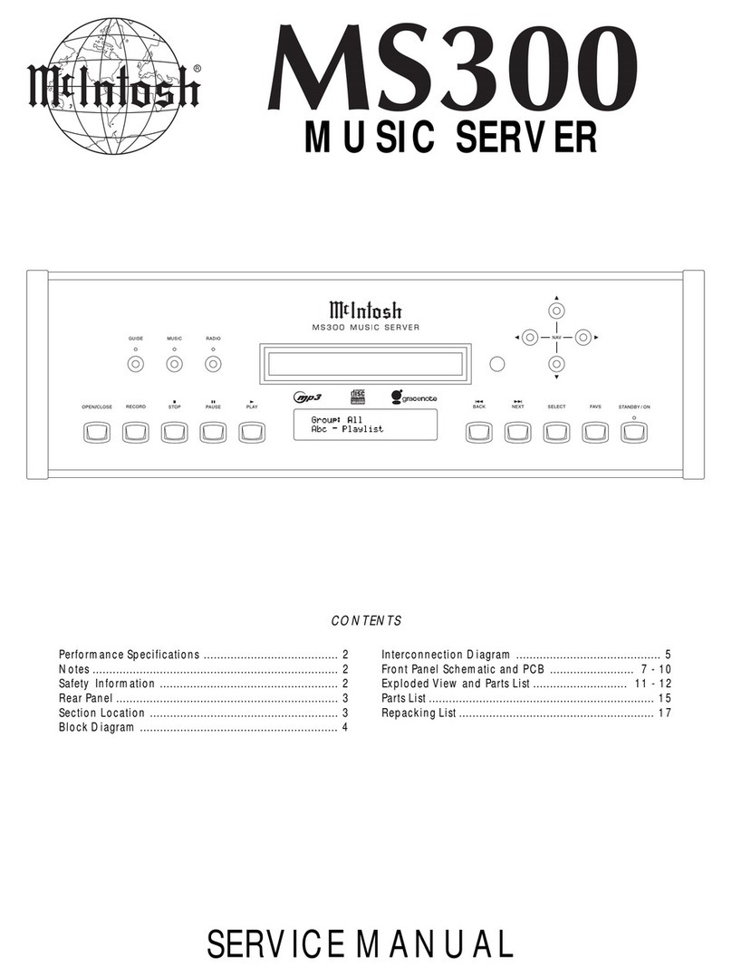 McIntosh MS300 Service manual