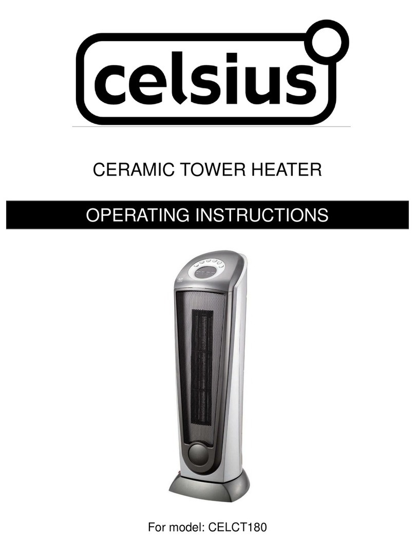 Celsius CELCT180 operating instructions